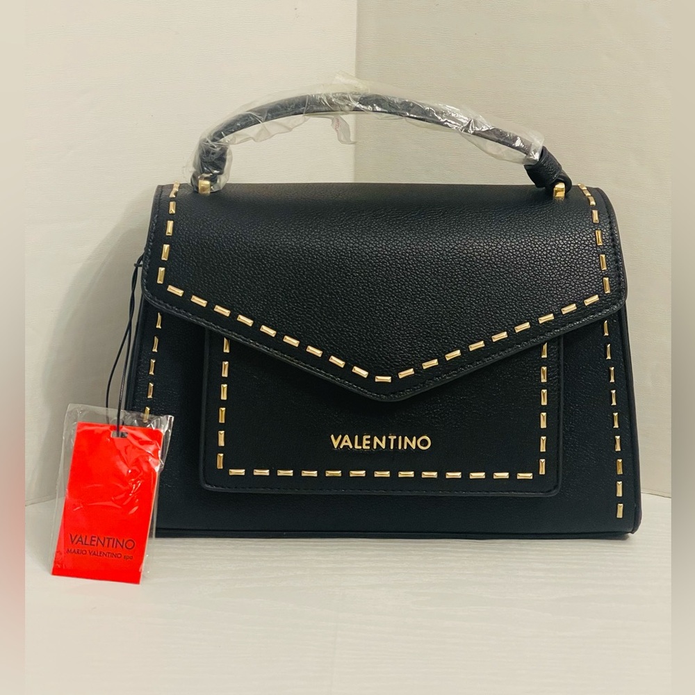 Valentino Dolomiti Satchel/Crossbody Handbag Black